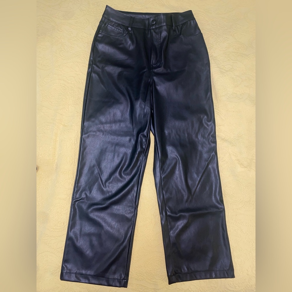 Cisono Faux Leather Pants